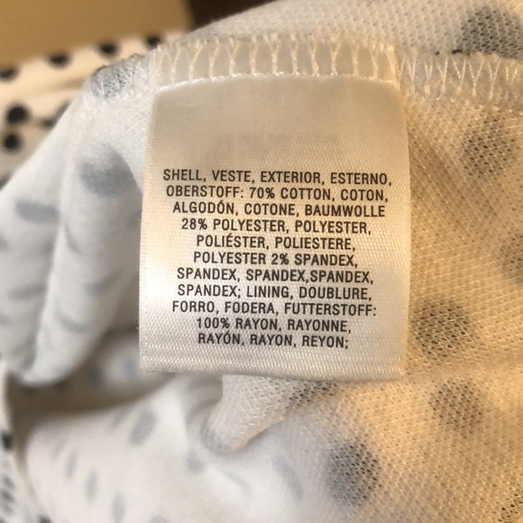 Anthropologie open-back dress in white with black polka dot, size 2 - Picture 8 of 9